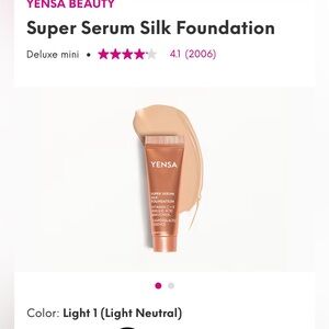 YENSA Super Serum Silk Foundation Travel size in Light 1 OR Medium 2! NWT!